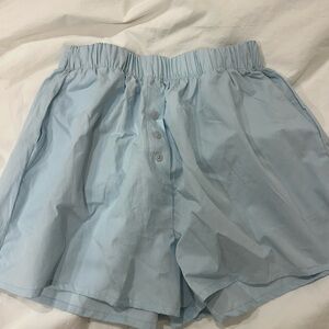 Daily Drills Light Blue Poplin Shorts